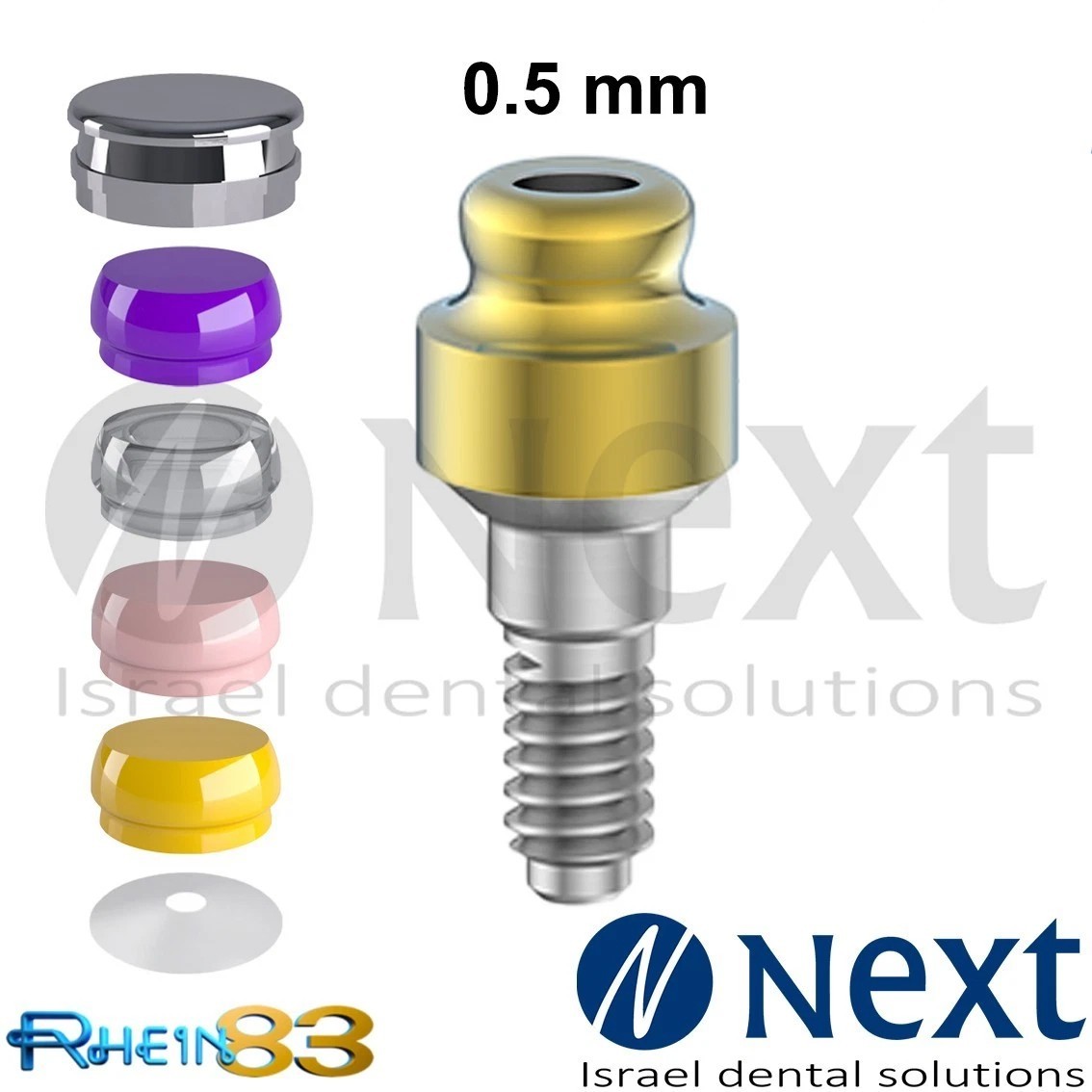 OT Equator abutment 0.5 mm attachment internal hex Set RHEIN83 Italy original