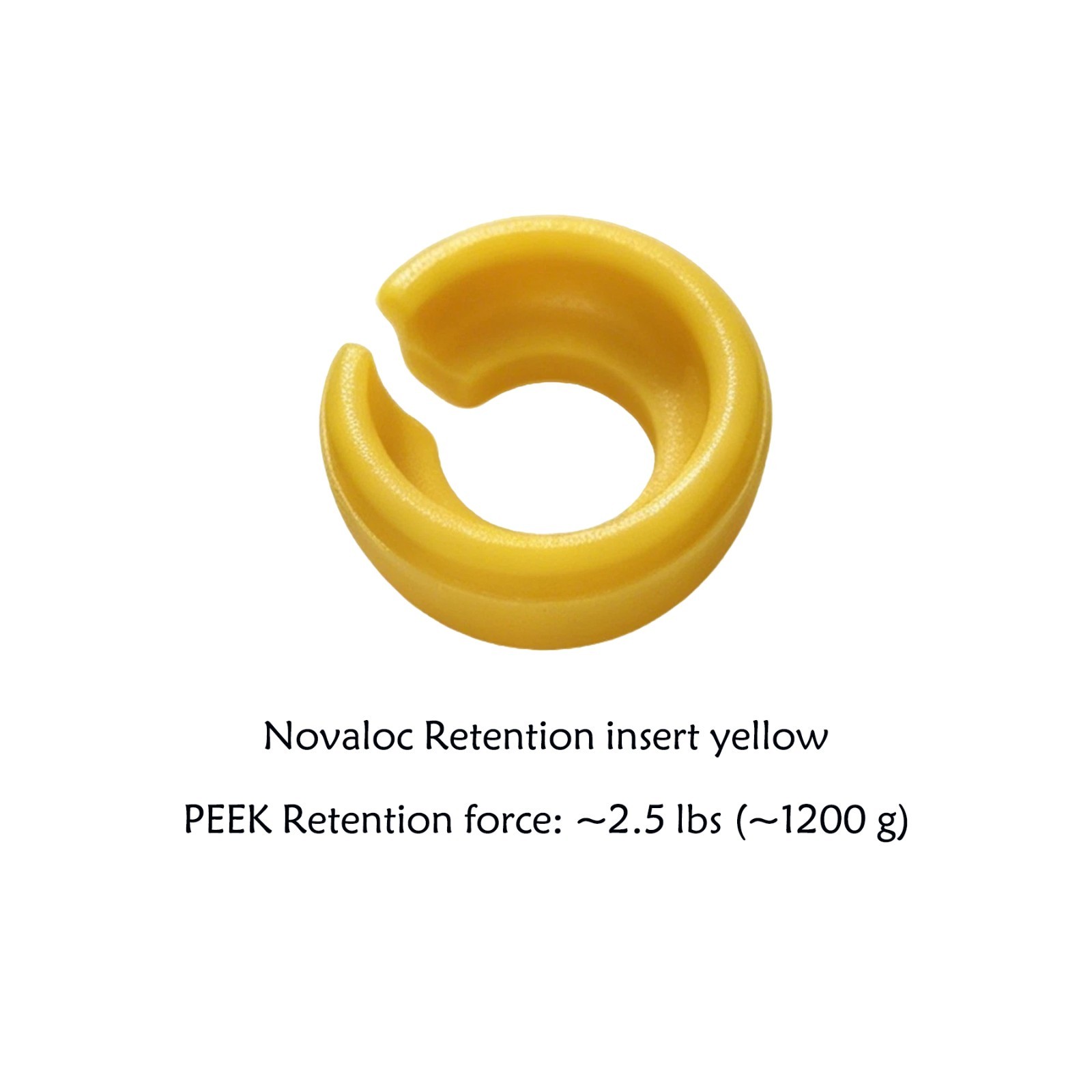 US Dental Novaloc Type PEEK Retention Insert Caps Matrix Titanium Housing Caps