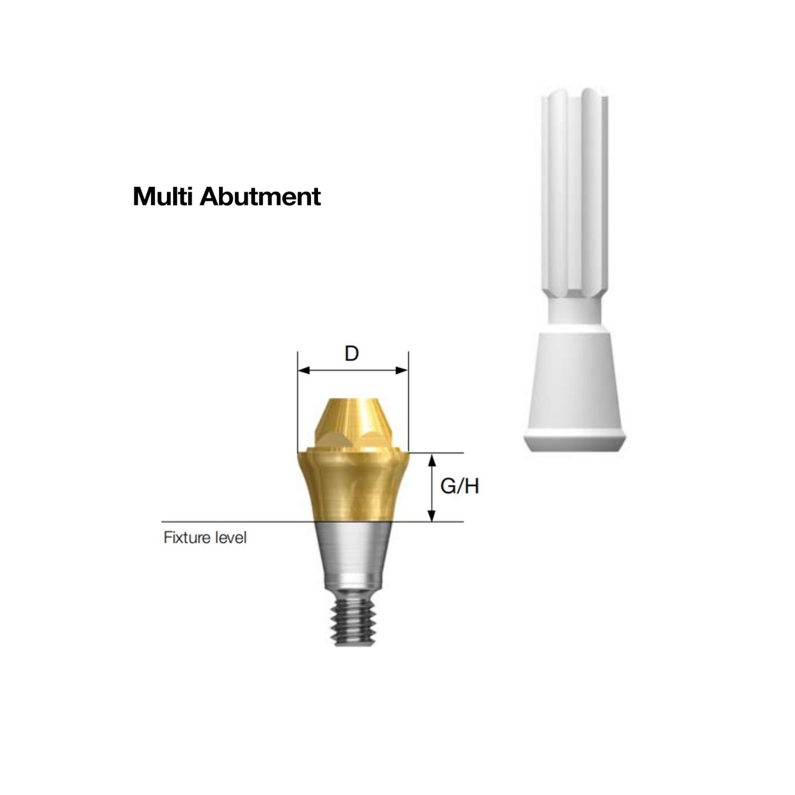 10Pcs Dental multi unit straight abutment D4.8 MU Mini Regular Fit Osste Hiossen