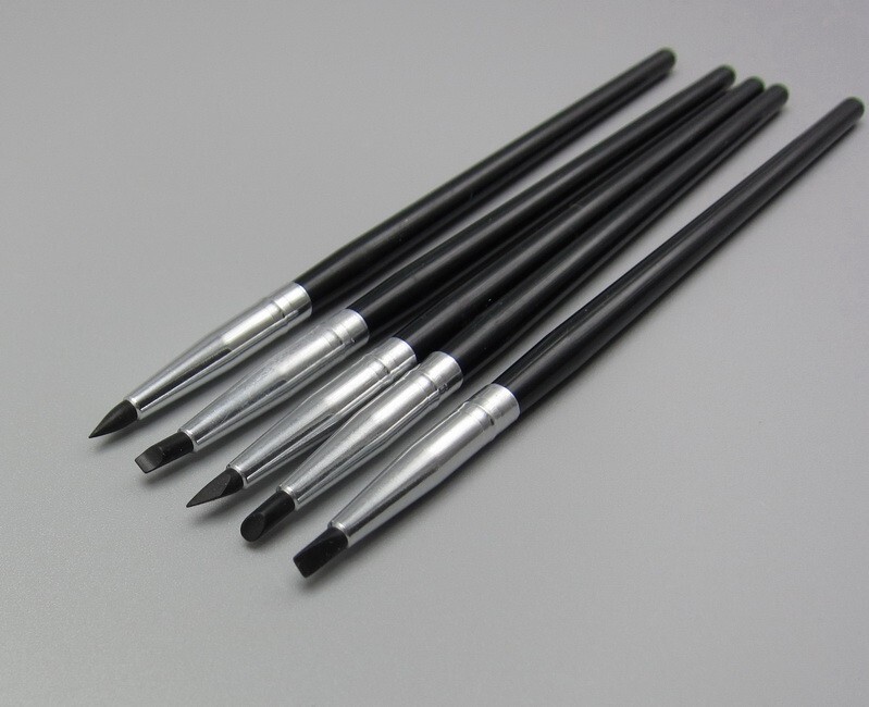 50Pcs Dental Composite Silicone Brush Pen Resin Veneer Cement Porcelain Pen USA