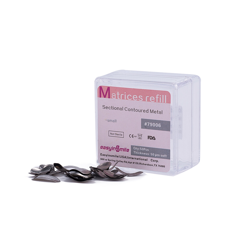 Metal Matrices Matrix Band Dental Sectional Contoured Refill S/M/L 50μm 10box