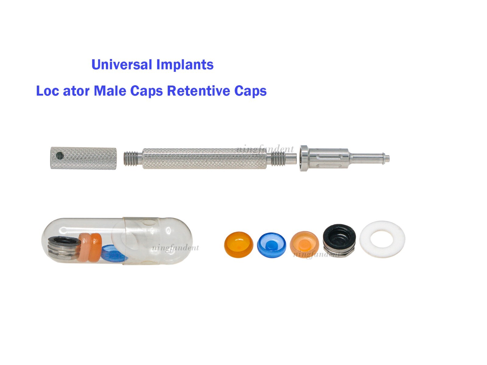 US Dental Locat0r 3-In-1 Tool,For Insertion Extraction Implant Overdenture Caps