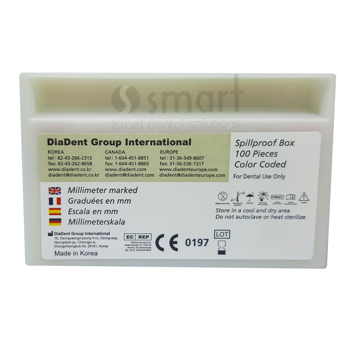 Lot X8 Dental absorbent Paper point TAPERED Dia Pro T Next X2 Color Coded