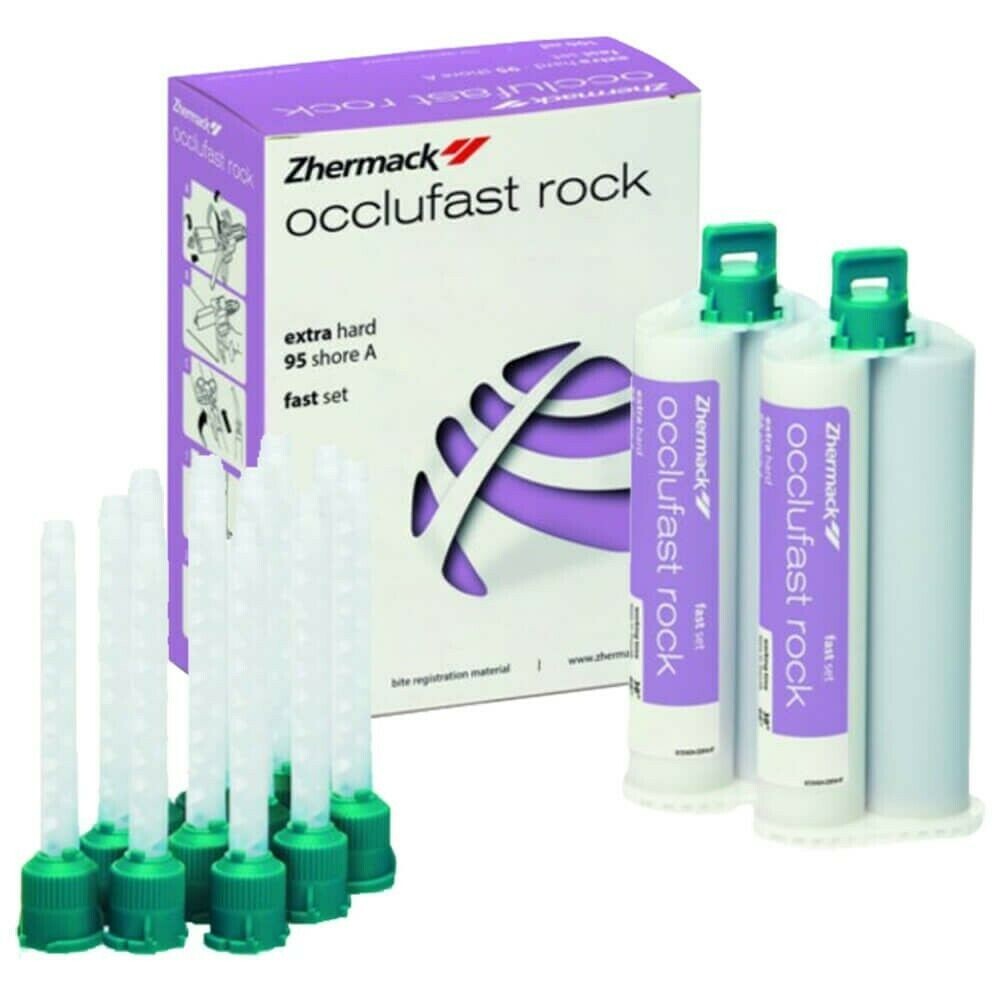 Zhermack Occlufast Rock Extra Hard Bite Registration Material Fast Set (100ml).