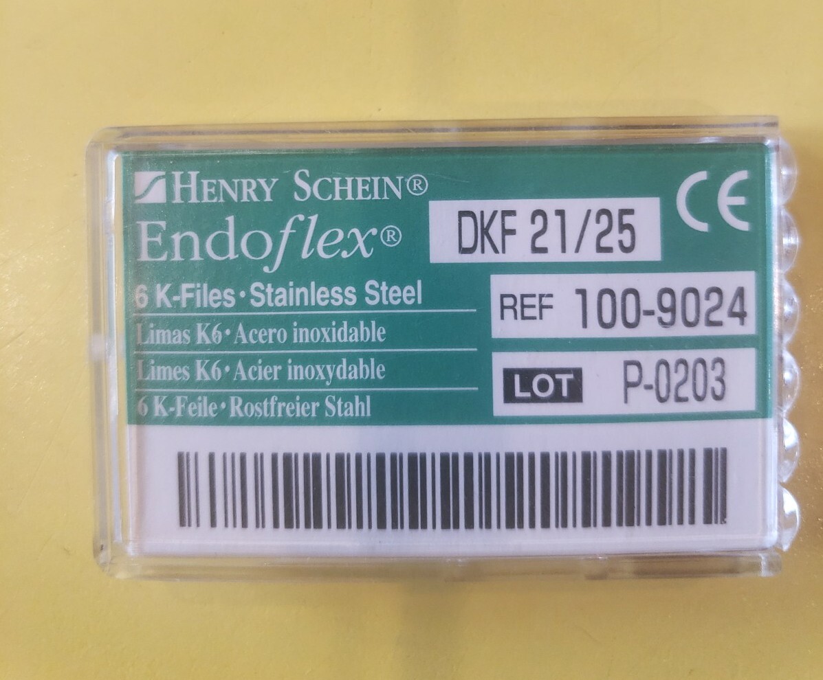 Henry Schein 26 pcs plungers k files DKF 21 assorted mix Endoflex fillers lot