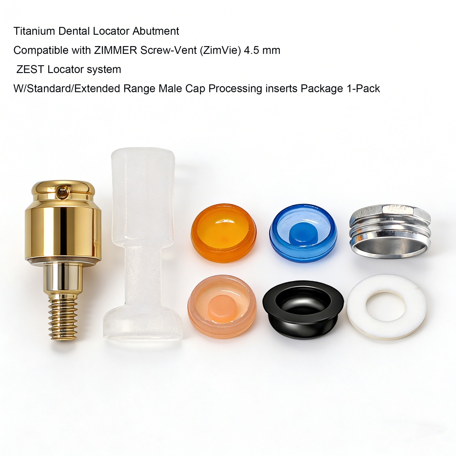 US Dental Ti abutment compatible Zest locator Anchor for ZIMMER TSV 3.5mm/4.5mm