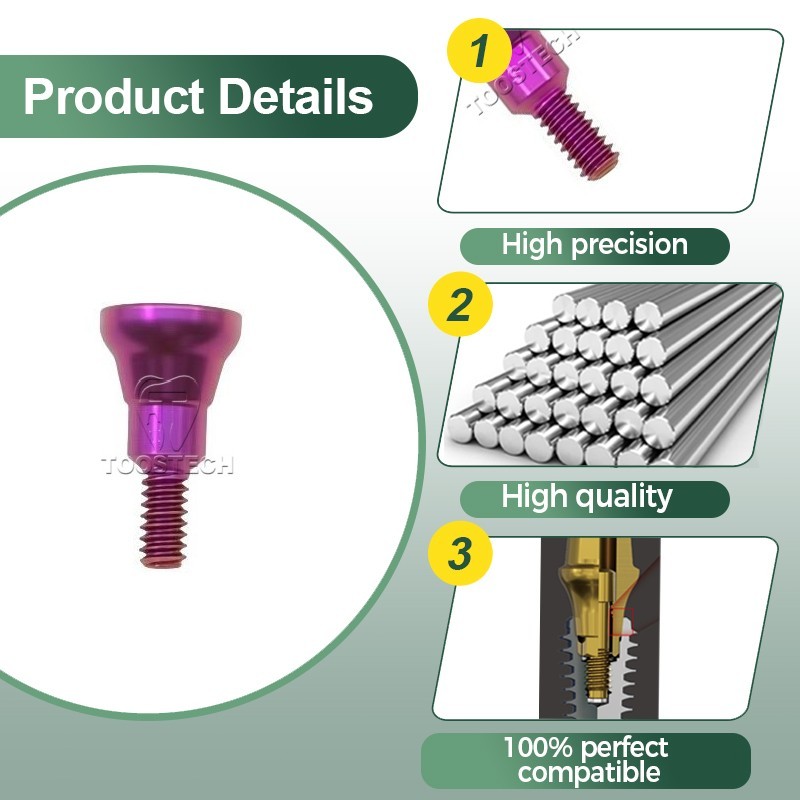 Titanium Cover Closure Screw Healing Cap Abutment Analog NC/RC fit Straumann ITI