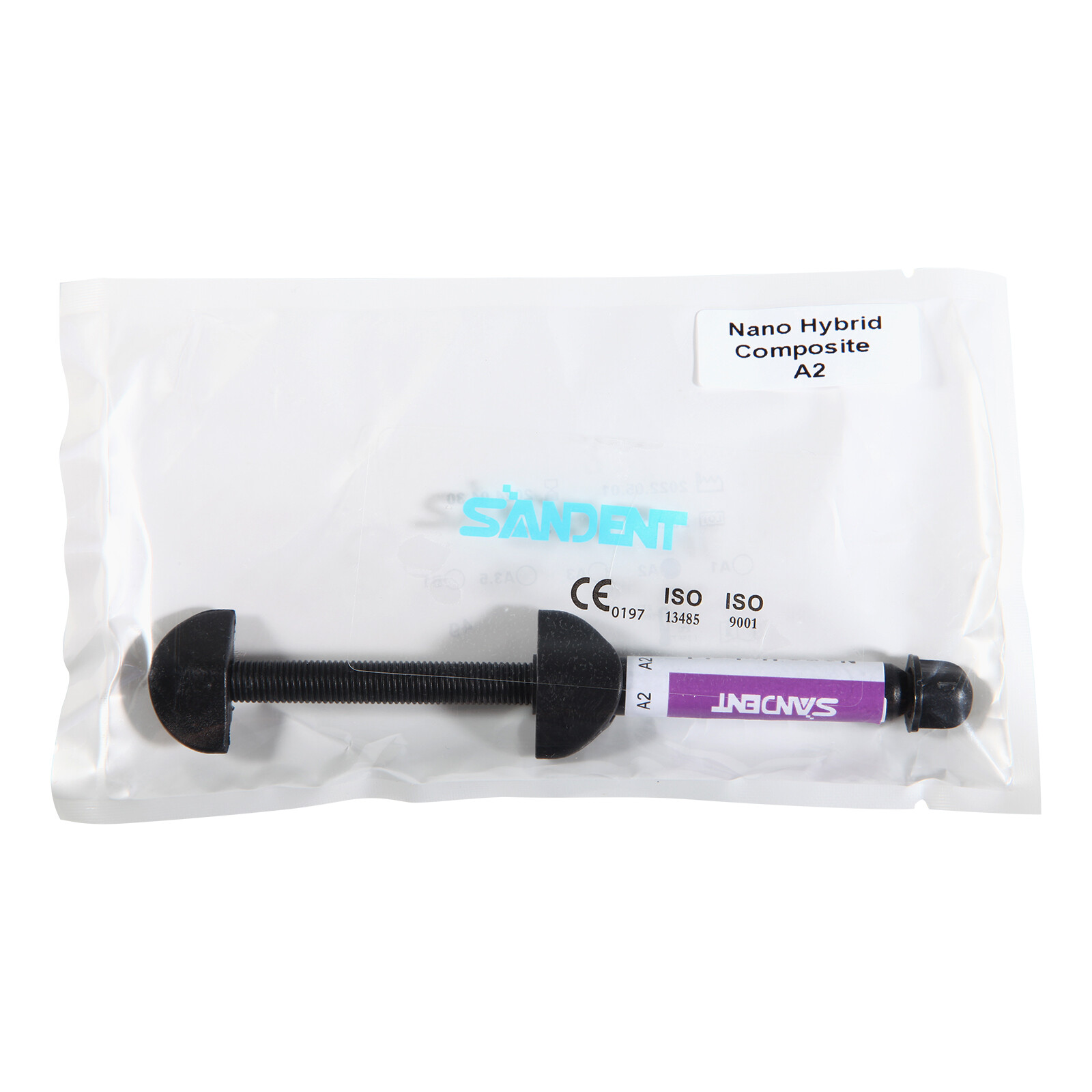 Light Cure Nano Hybrid Dental Resin Composite Syringe Shade A2 1 x 4.5 gram