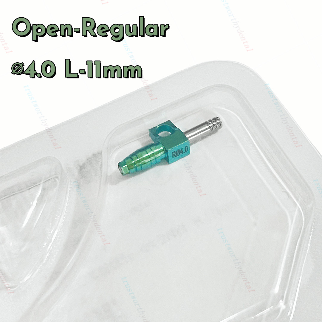 10Pc Dental Transfer Impression Coping Titanium Open/Closed-Regular Tray Fit OSS