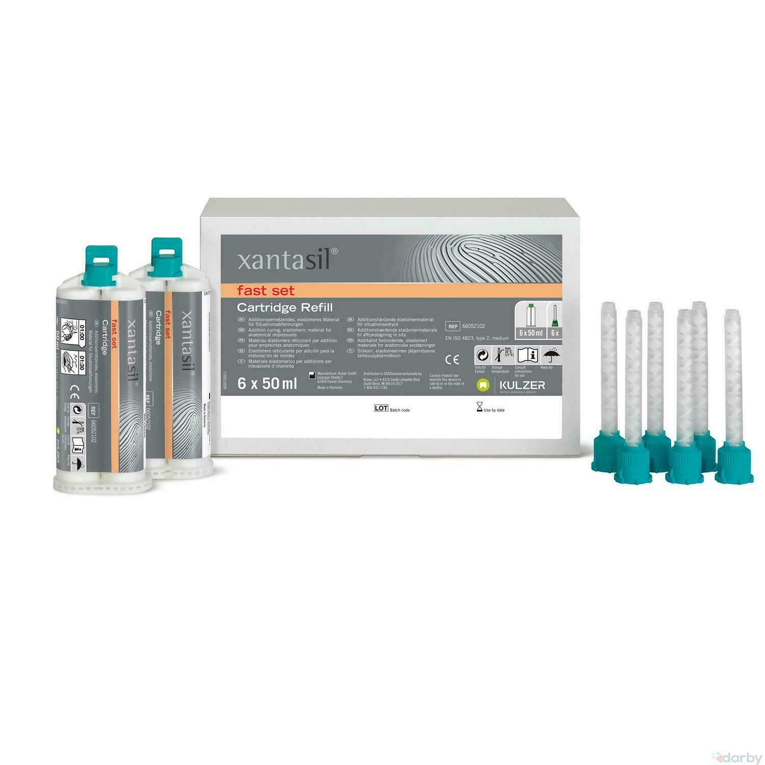 Kulzer Xantasil Alginot Type Alginate Substitute FS 2 x 50ml Cartridge + 6 Tips