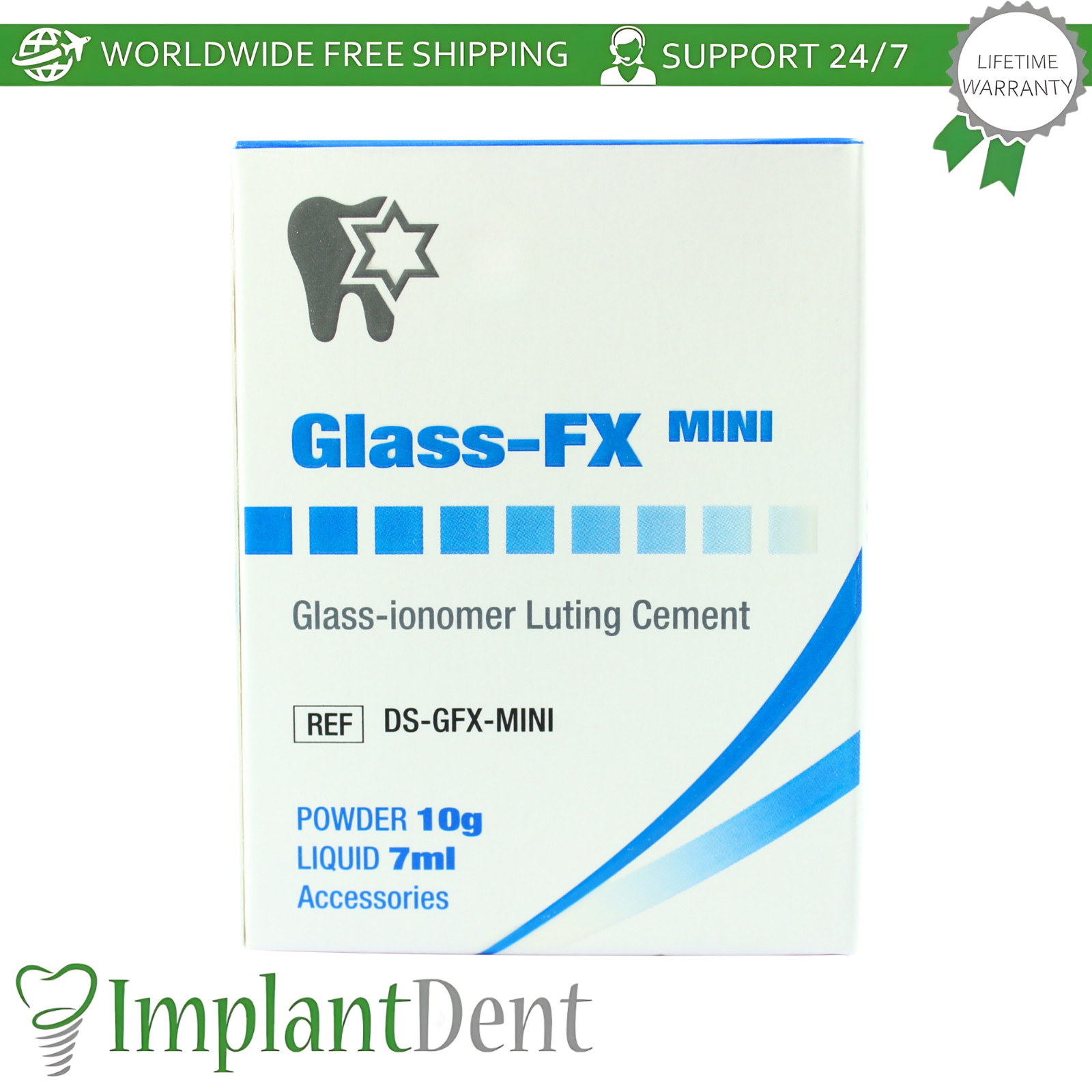 Glass FX lonomer Permanent Dental Cement Fixation Of Dentistry Restorations