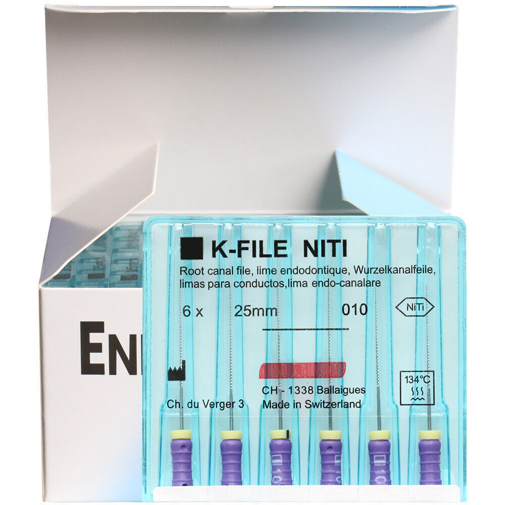 10 Packs Dental K-FILE NITIFLEX NiTi Flexible Endodontic ENDO Root Canal K Files