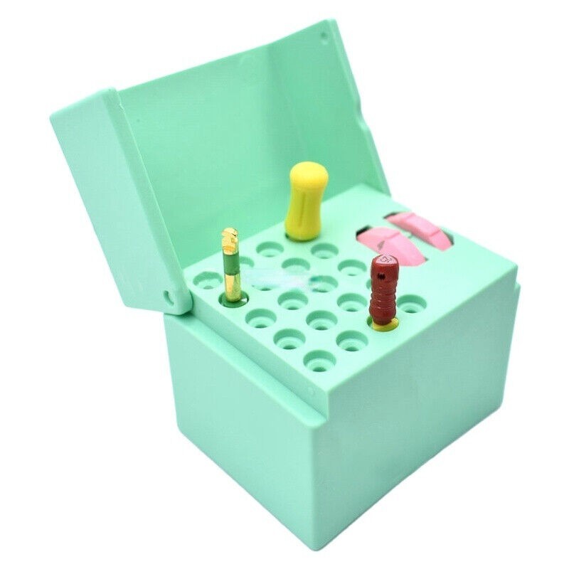 Dental 20 Holes Endo Files Holder Memory Autoclavable Endodontic Ruler Organizer