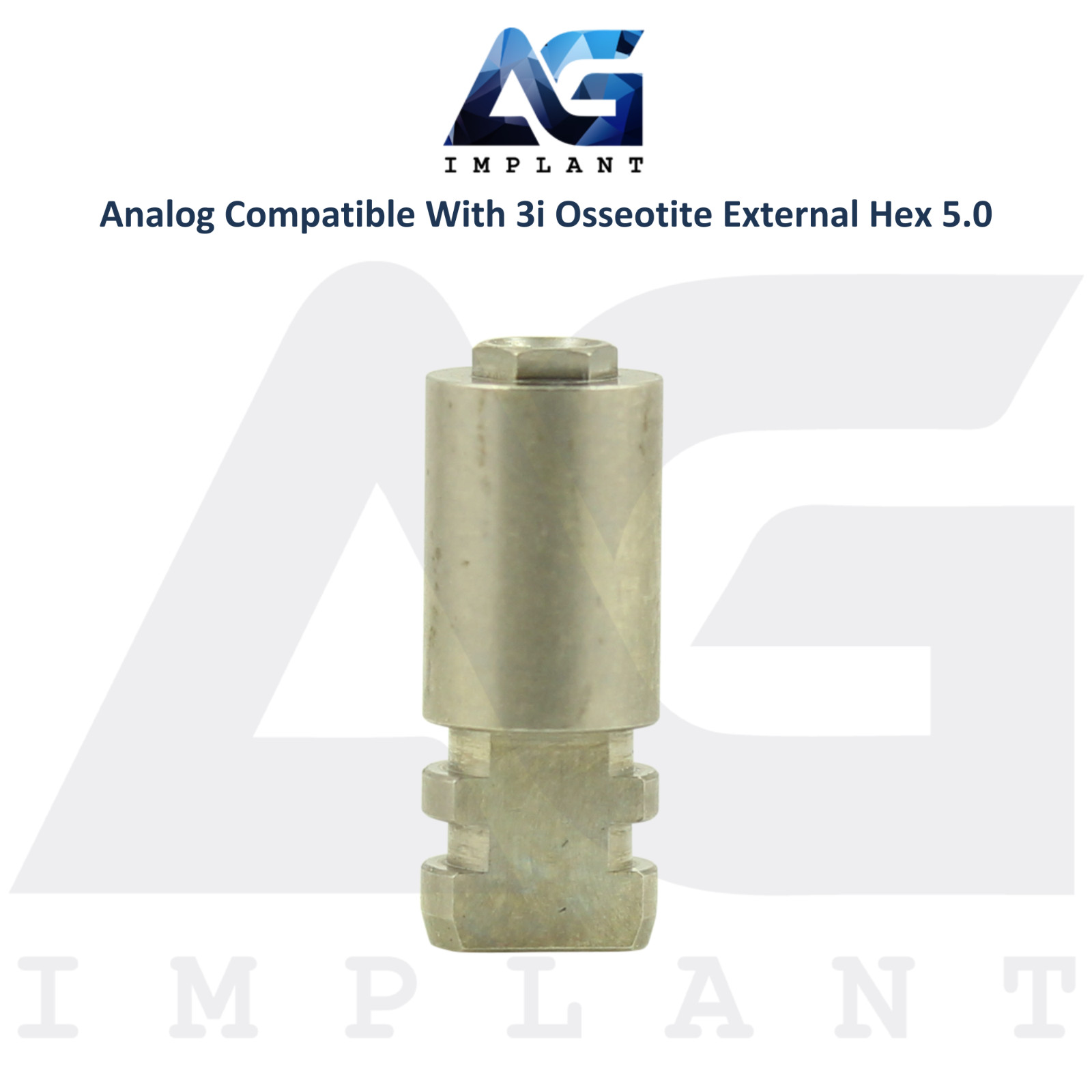 5 Fixture Analog Compatible with 3i Osseotite® External Hex Ø5.0mm Dental Lab