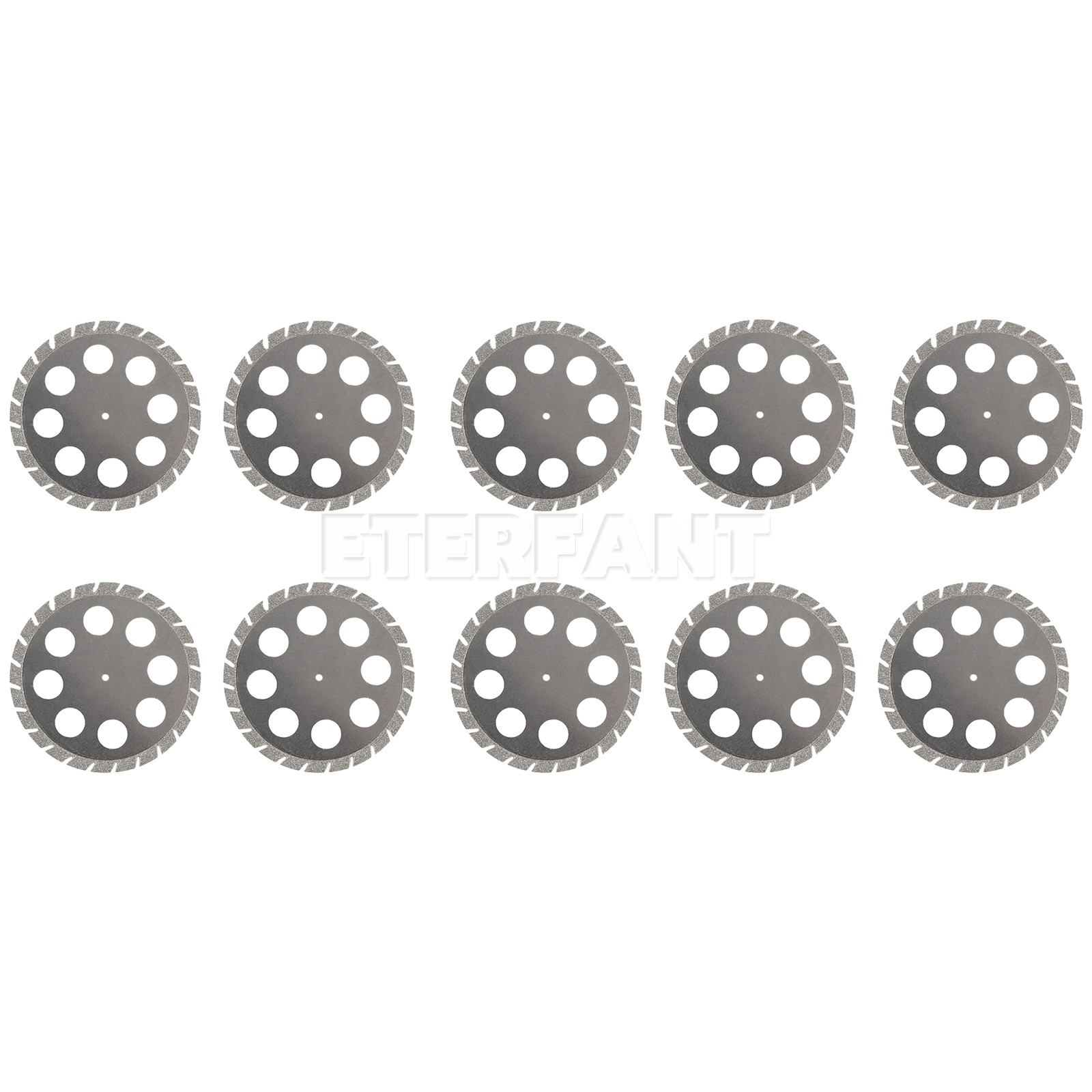5pcs Dental Lab Diamond Cutting Disc Double Sided 45mm*0.3mm Crown Plaster Disc