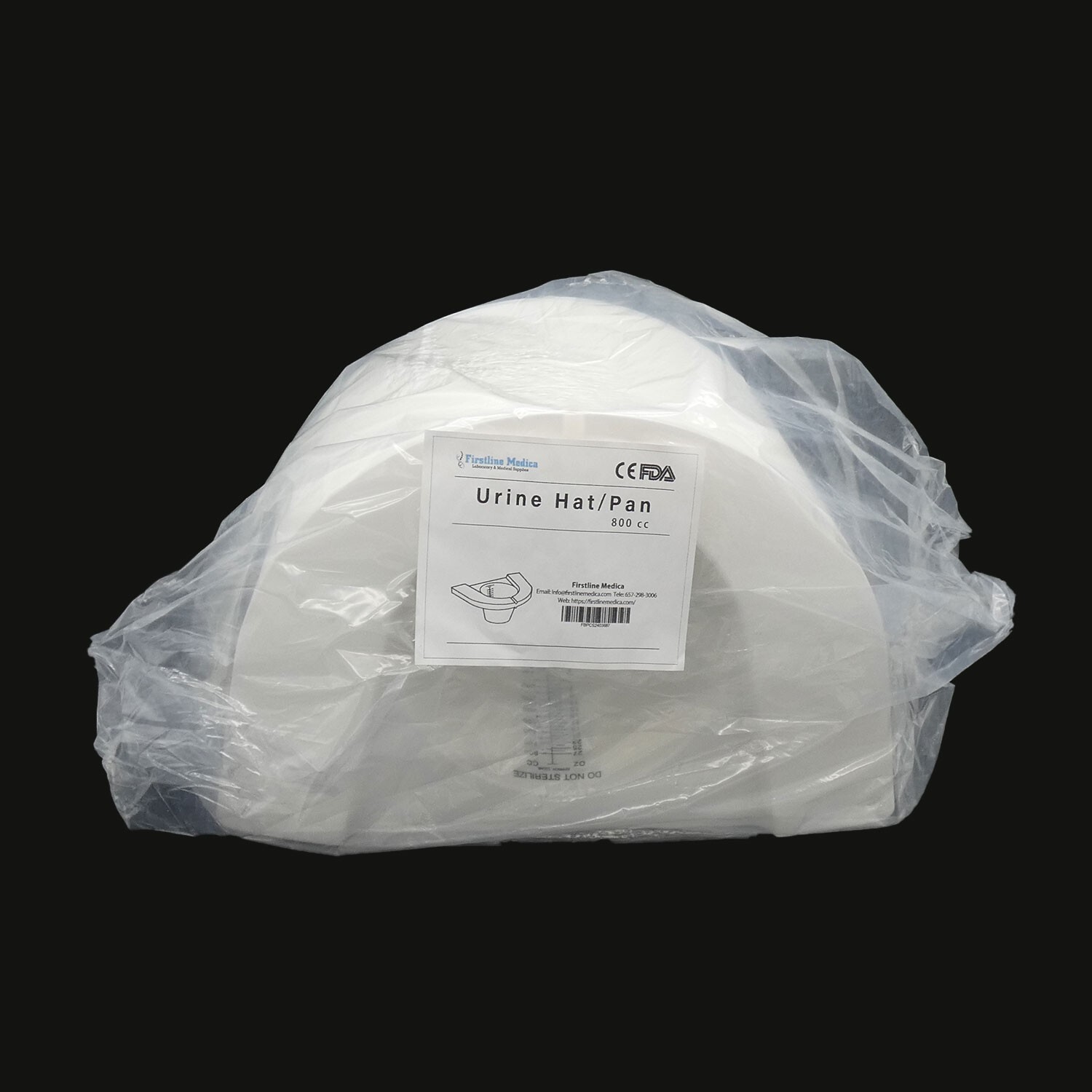 Graduated Urine Collection Pans for Nursing & Toilets – 50-Pack