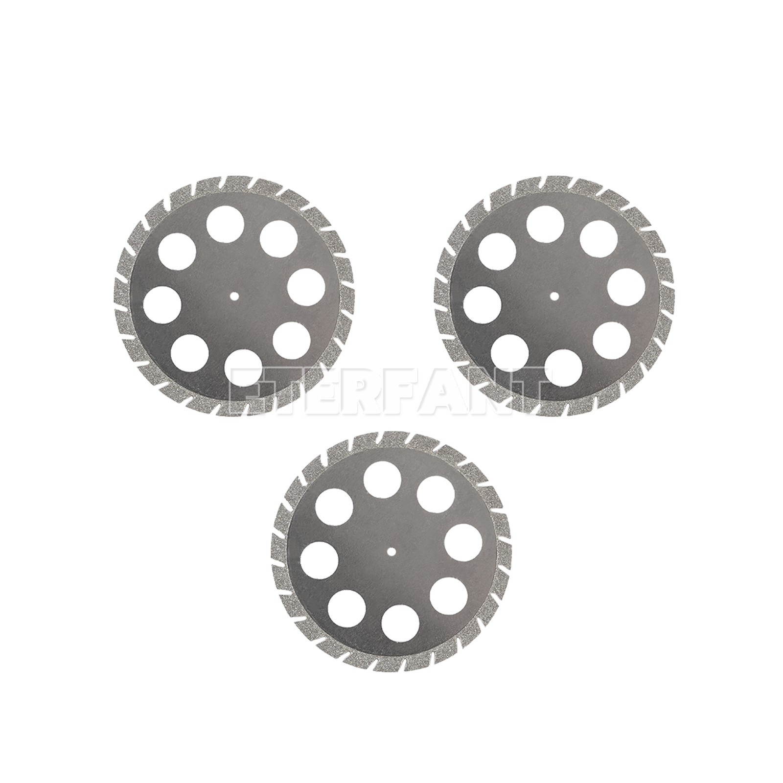 5pcs Dental Lab Diamond Cutting Disc Double Sided 45mm*0.3mm Crown Plaster Disc