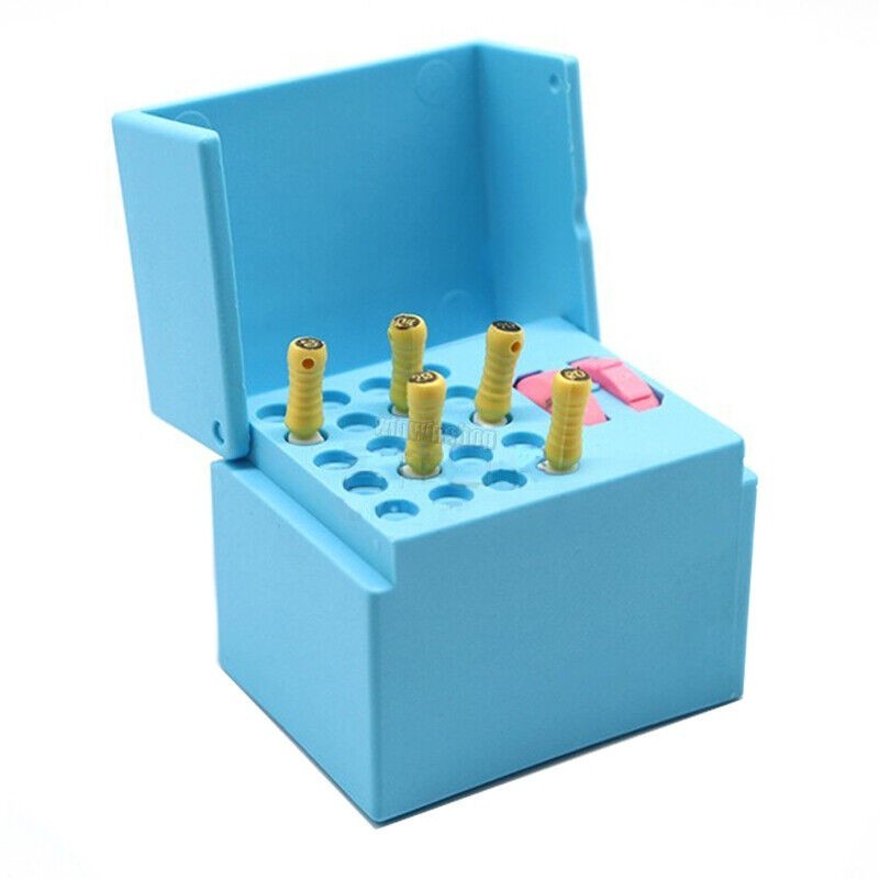 Dental 20 Holes Endo Files Holder Memory Autoclavable Endodontic Ruler Organizer