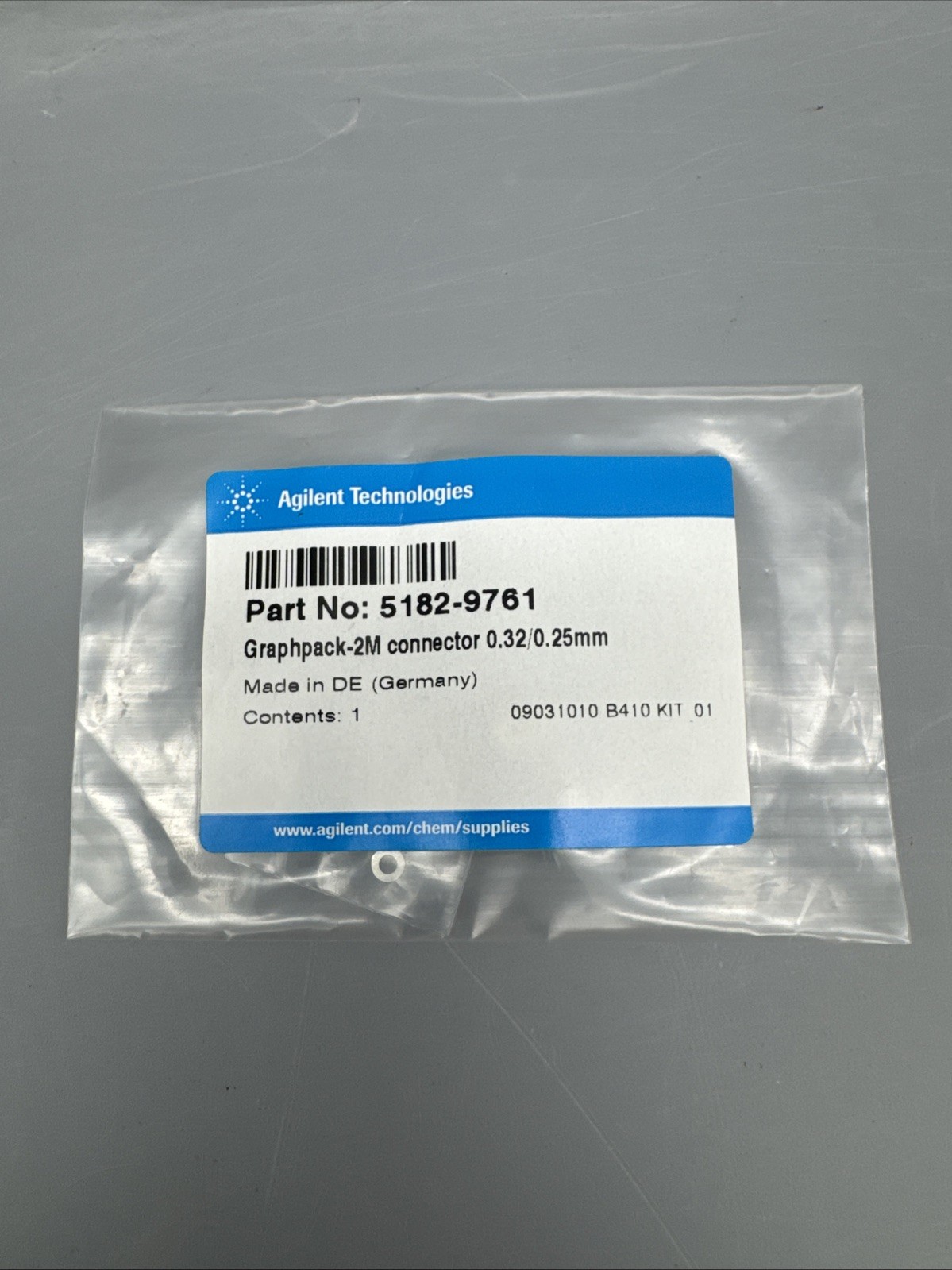 Agilent 5182-9761 Graphpack-2M Connector 0.32/0.25mm GC Column Connector