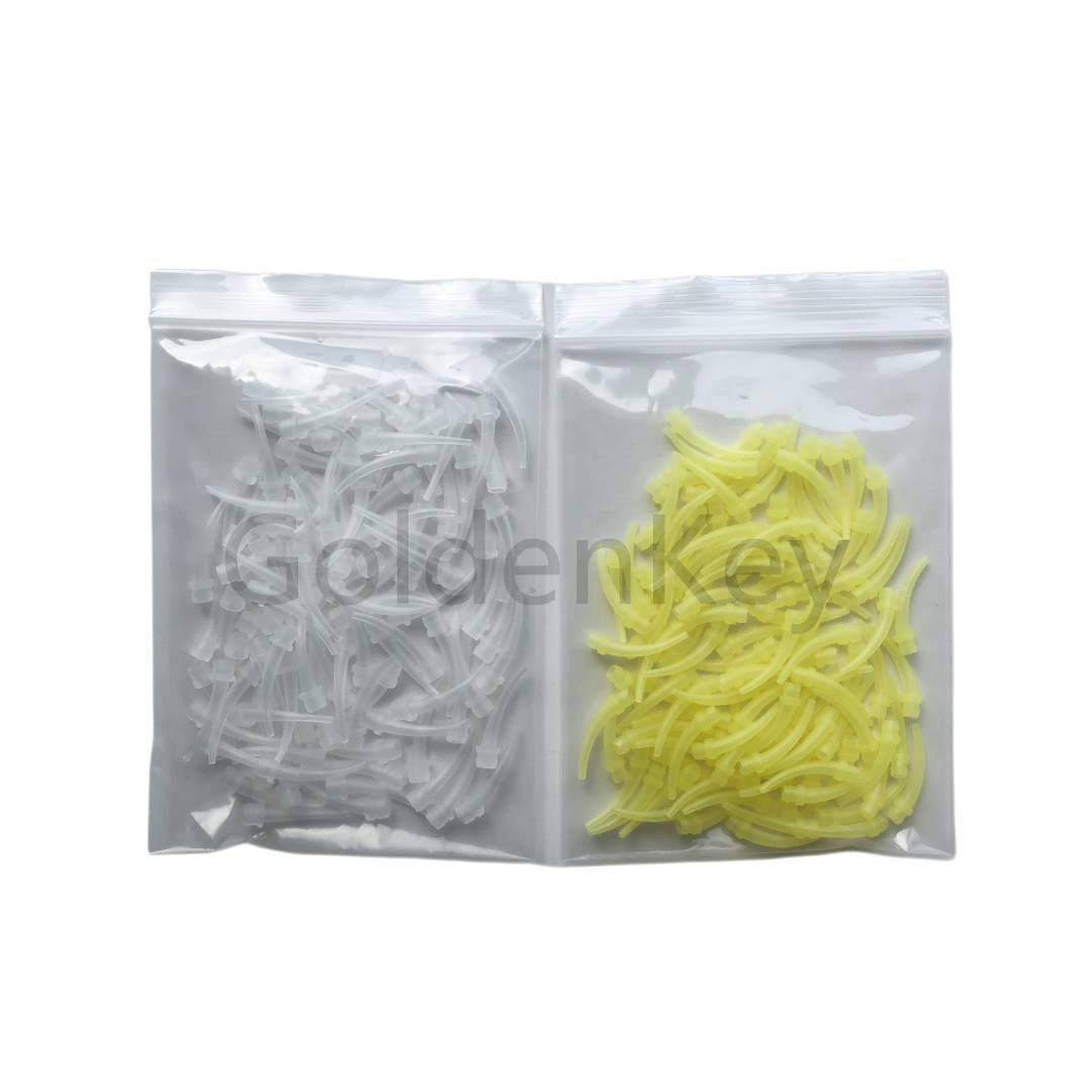 2Pack Dental Intra Oral Impression Mixing Tip Clear/Yellow Accurate Dispener Tip