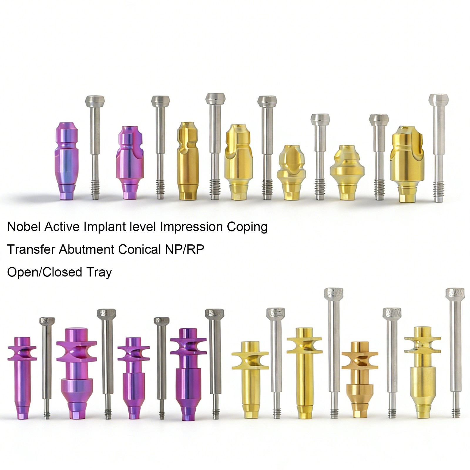 US Nobel Active Implant level Impression Coping Transfer Abutment Conical NP/RP