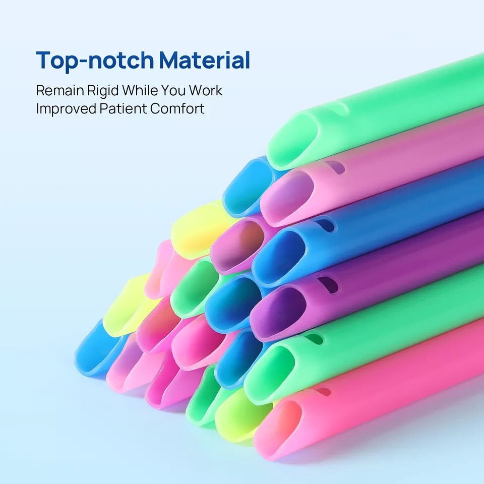 1000 Pcs Dental Plastic HVE High Volume Evacuation Suction Speed Suction Tip Kit