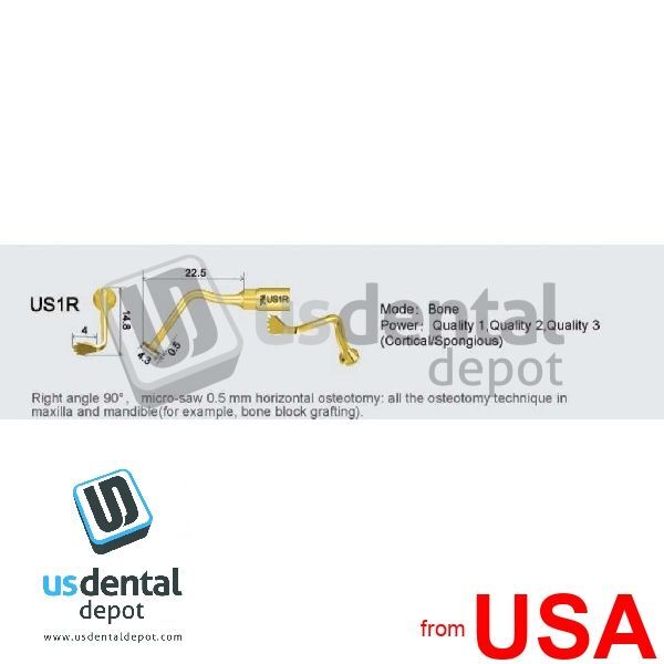 US1R Bone Surgery -Right Angle 90 degrees Micro-Saw 0.5mm Horizontal oste 106749