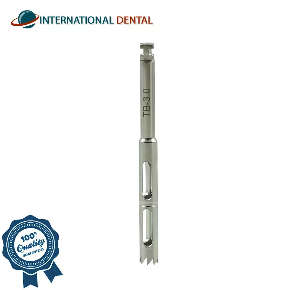 1x Dental Fixture Surgident Trephine Bur Ø3.0mm Stainless Steel Cutting Tool