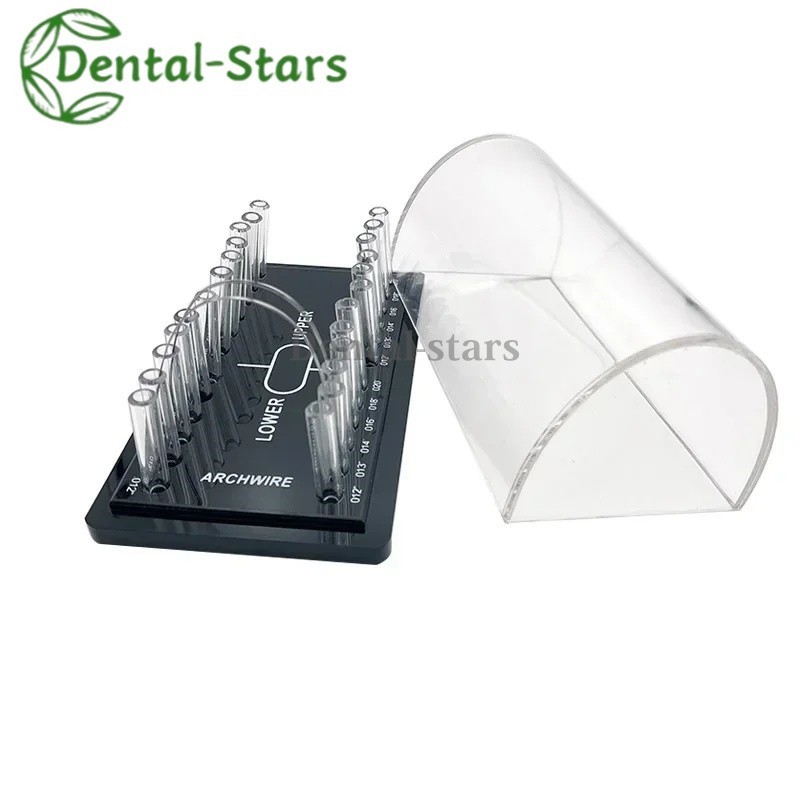 1x Dental Orthodontic Arch Wire Holder Power Chian Acrylic Organizer Storage Box
