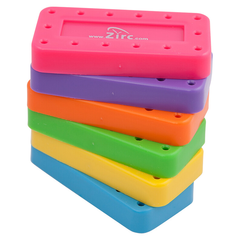 Zirc 14 Hole Neon Pink Magnetic Bur Block with Microban