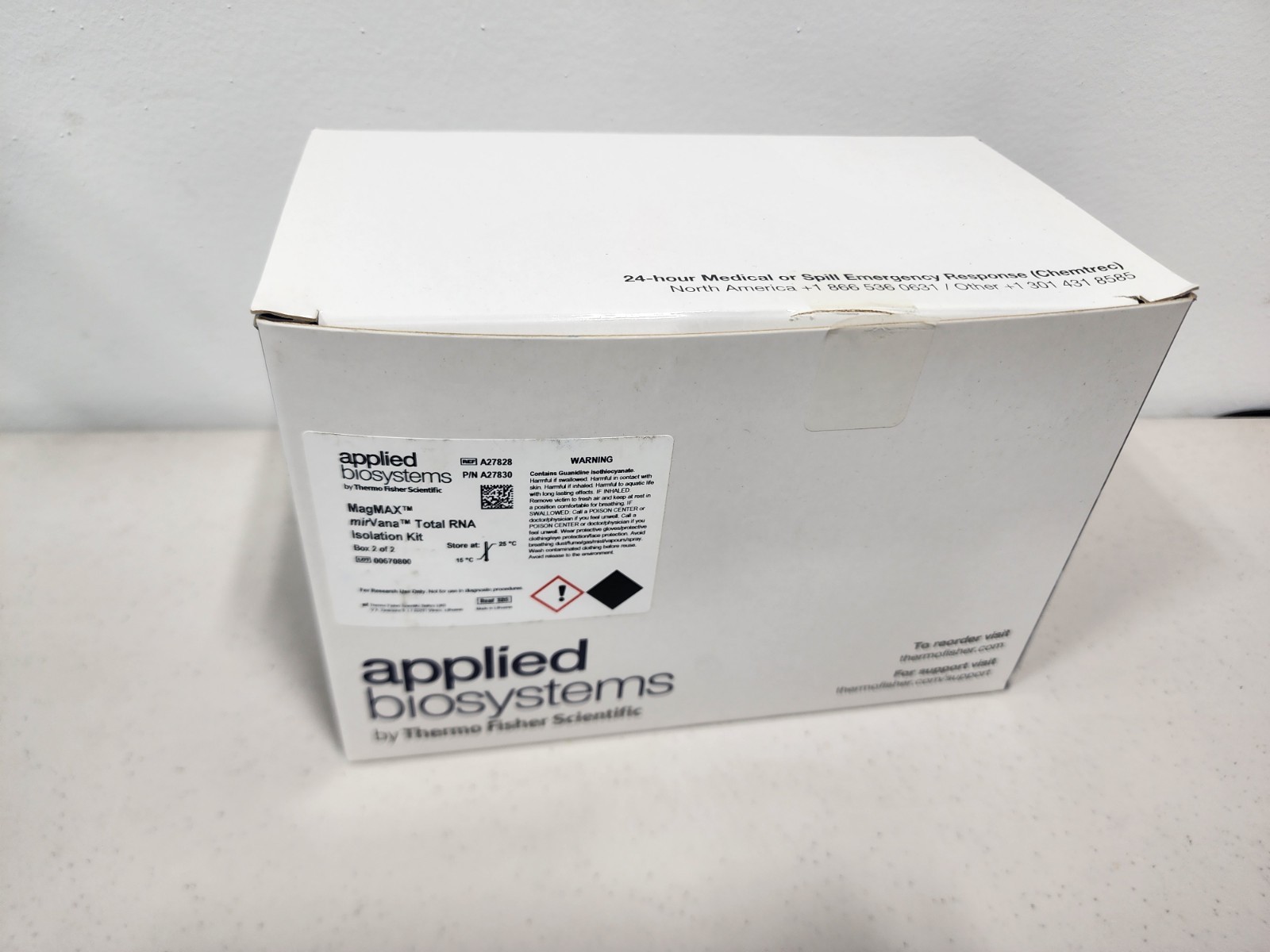 APPLIED BIOSYSTEMS MagMAX mirVana Total RNA Isolation 96/Rctn *Box 2* Kit A27828