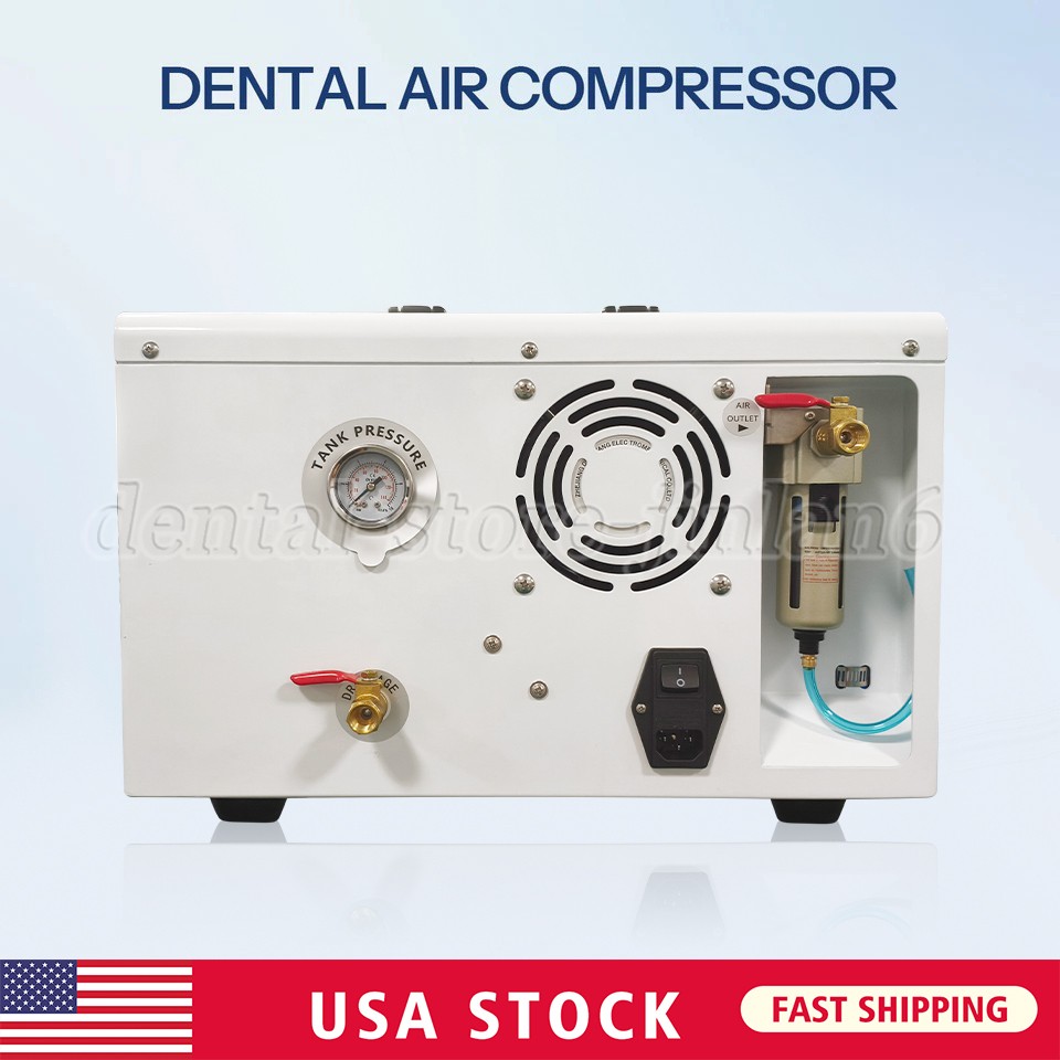 Silent Air Compressor 600W 110V for Dental Lab