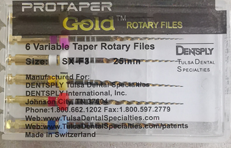 SALE! Dentsply ProTaper Gold Rotary Files F1,F2,F3,S1,S2,SX-F3 6 files packs