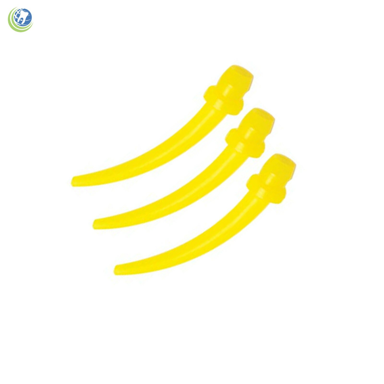 Dental Intra Oral Impression Dispensing Tips for Build-Up Material 100/bx Yellow