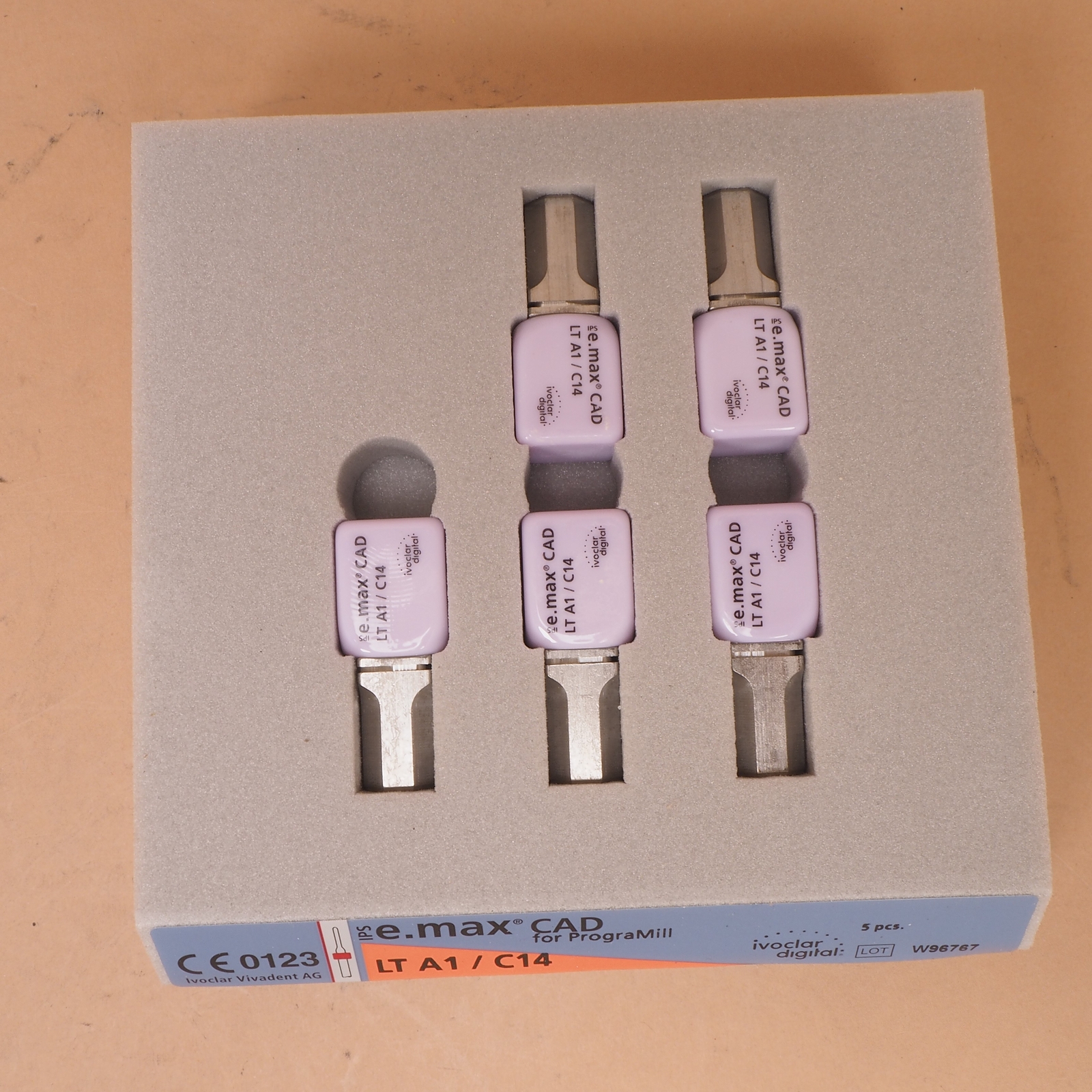 Ivoclar Digital IPS E.Max CAD Refill For PrograMill Refill LT A1 C14 686516
