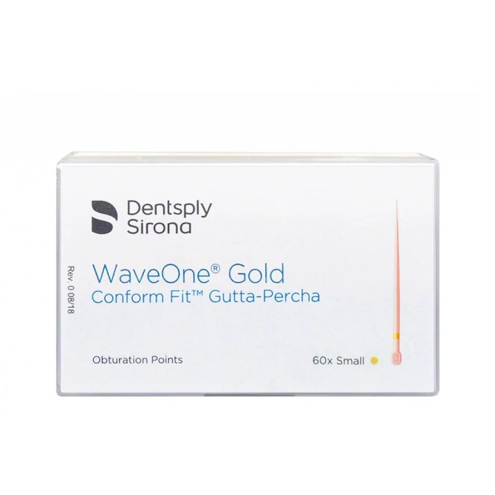 Dentsply B00WGGPF00SML Conform Fit WaveOne Gold Gutta Percha Points Small 60/Pk