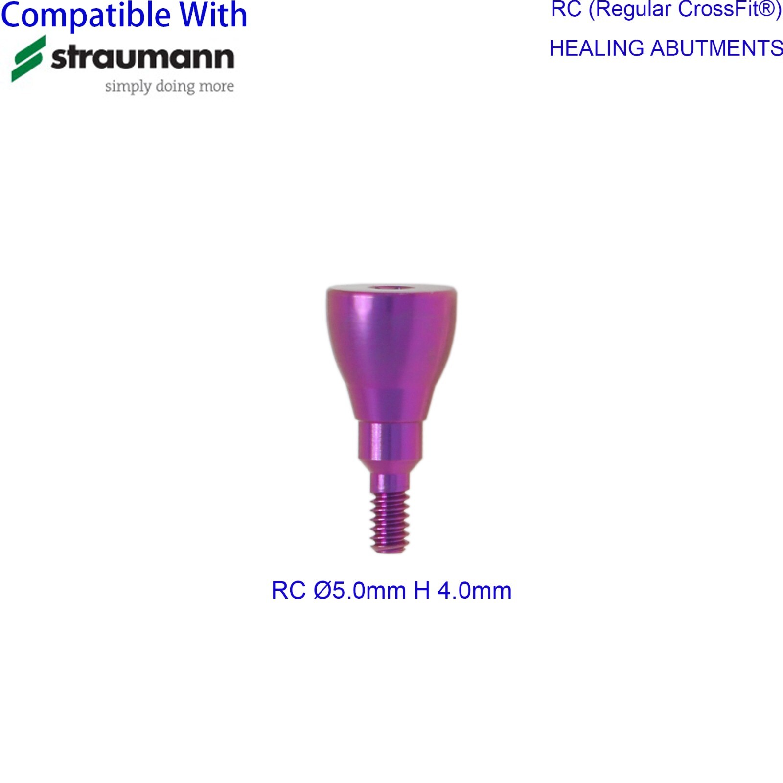 Dental Regular Closure Cover Cap Screws Healing Abutment fit ITI Straumann RC