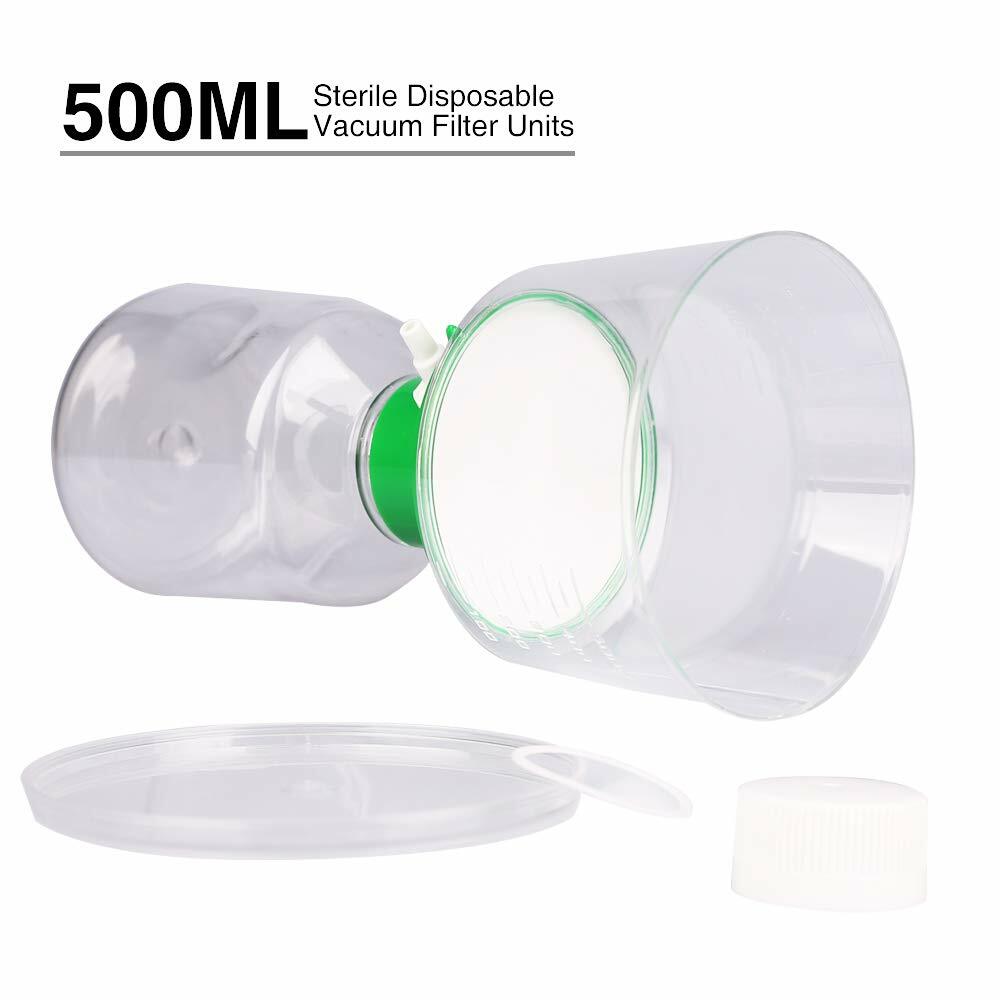 4pcs 500ml Plastic Filtering Flask Lab Bottle Vacuum Filter Adapters Funnel HPLC