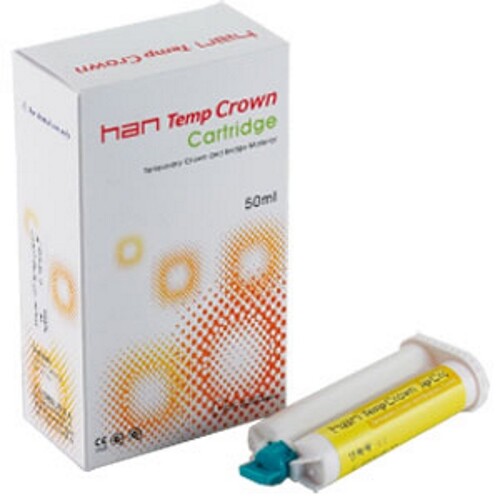 Han Temp Crown – Temporary Crown & Bridge Material (50ml) + Mixing Tips