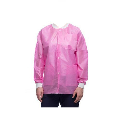 ValuMax 3530RBL Easy-Breathe Jackets Raspberry Large SMS Fabric 10/Pk