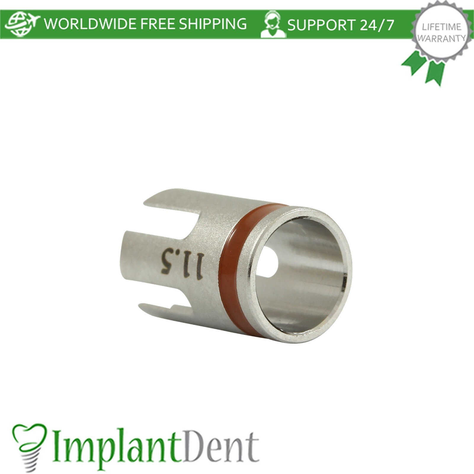 Dental Drill Stopper 5.2mm – Black Stainless Steel Dentistry Tool