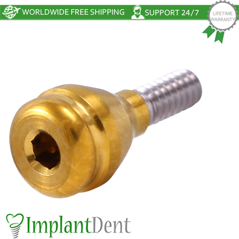 5x Dental Straight Lokator Attachment Slim Platform Int Hex 2.0mm Dentistry Tool