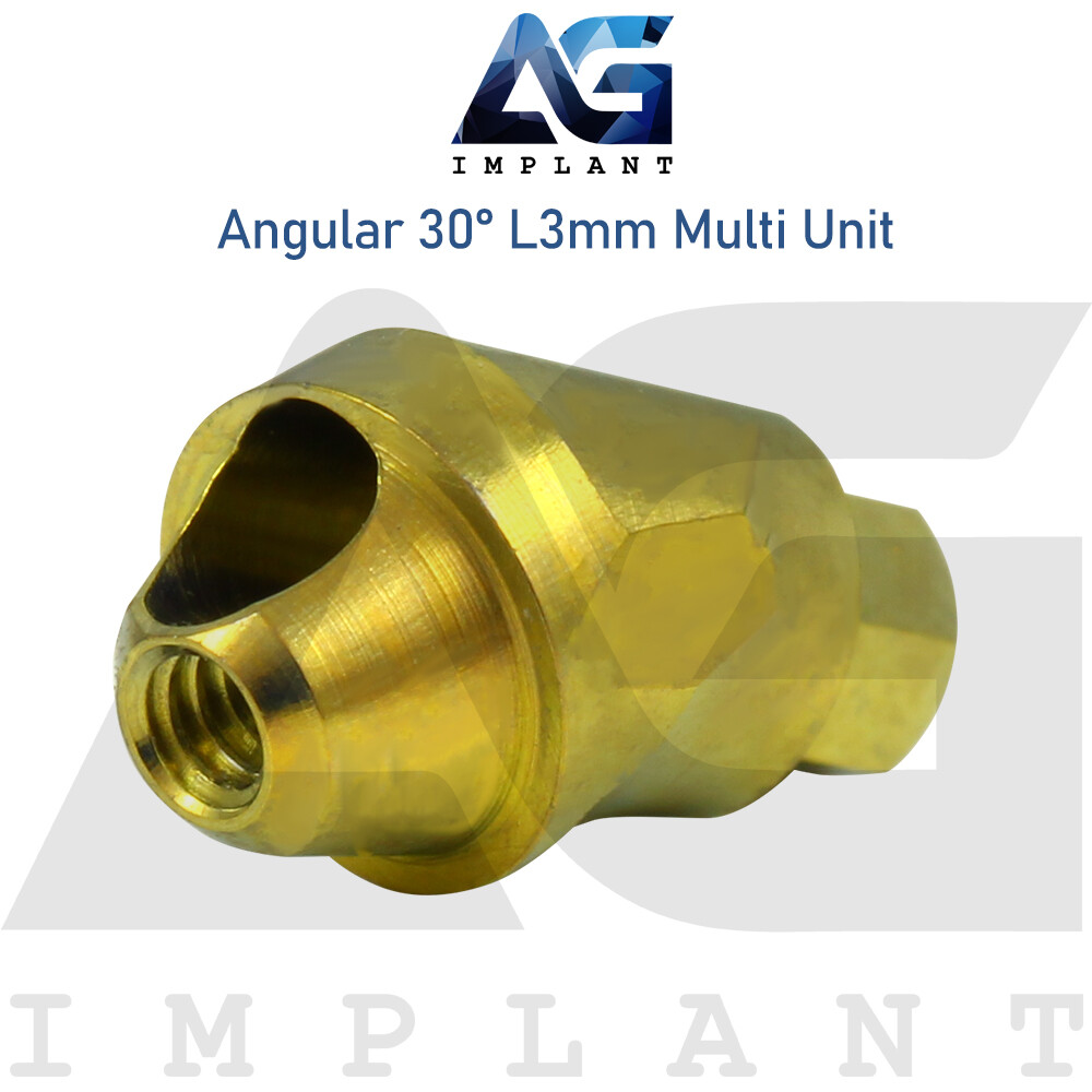 10 Angular Multi Unit Abutmnt 30° Kit Dental Im plant Internal Hex Titanium 3mm