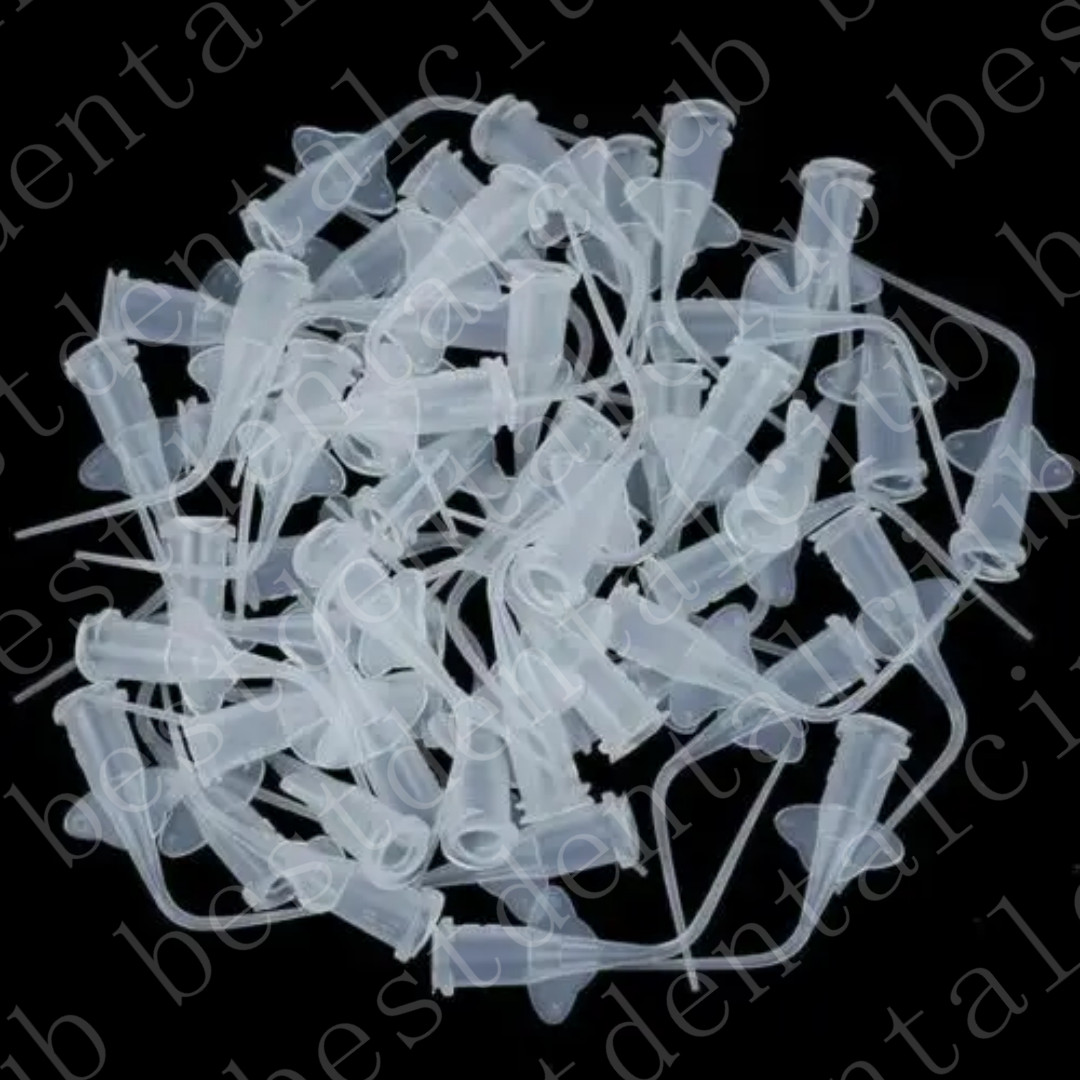 200Pcs Dental Aspirator Root Canal Tip Irrigator Irrigation White Tips Flushing