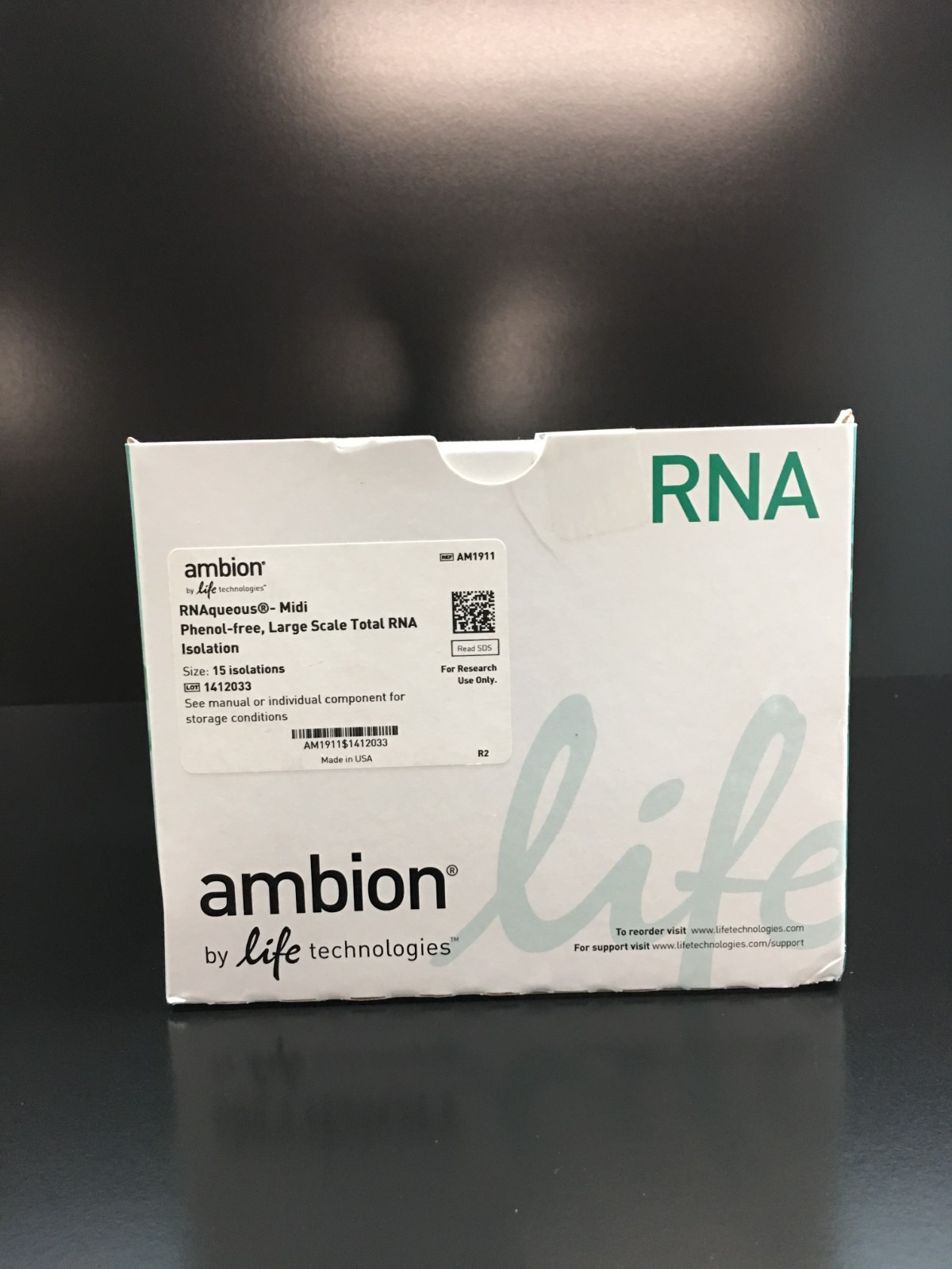 Thermo Scientific Ambion REF AM1911 RNAqueous Midi Total RNA Isolation Kit