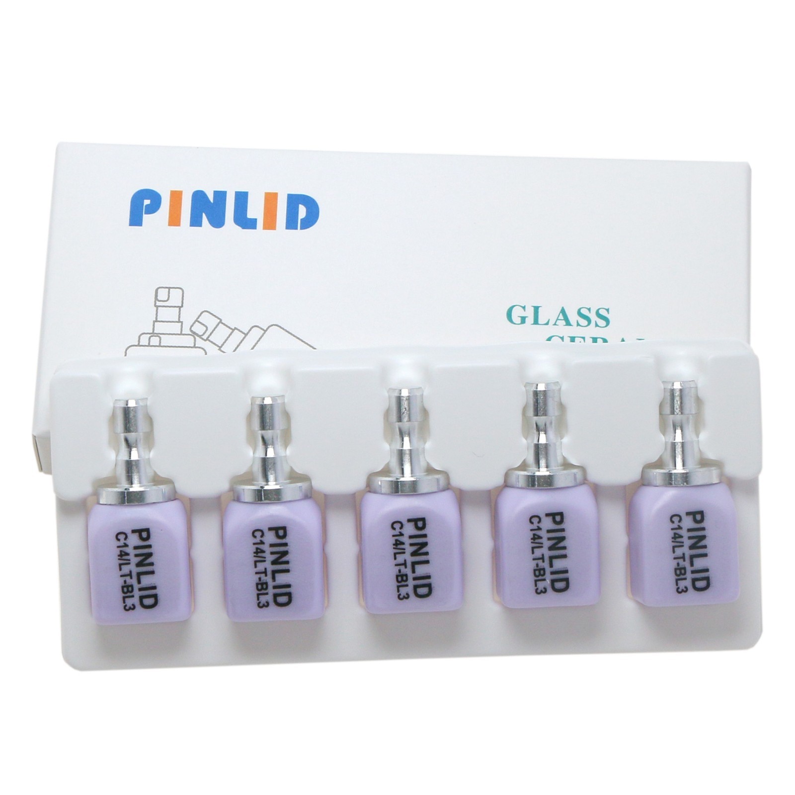 US Glass Ceramic Emax Block C14 LT Dental Lithium Dislicate Blocks CAD CAM CEREC