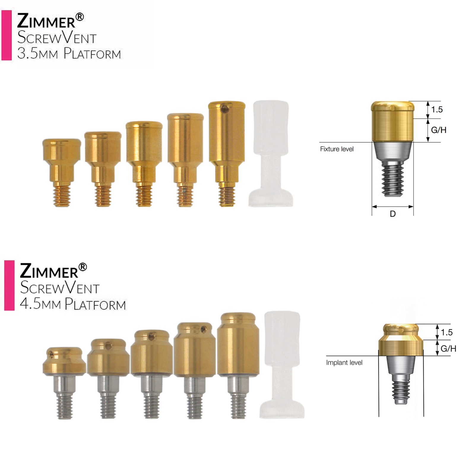 Implant Fit Zest Locator Abutment Hiossen/Nobel/Zimmer/GM/MegaGen /Straumann