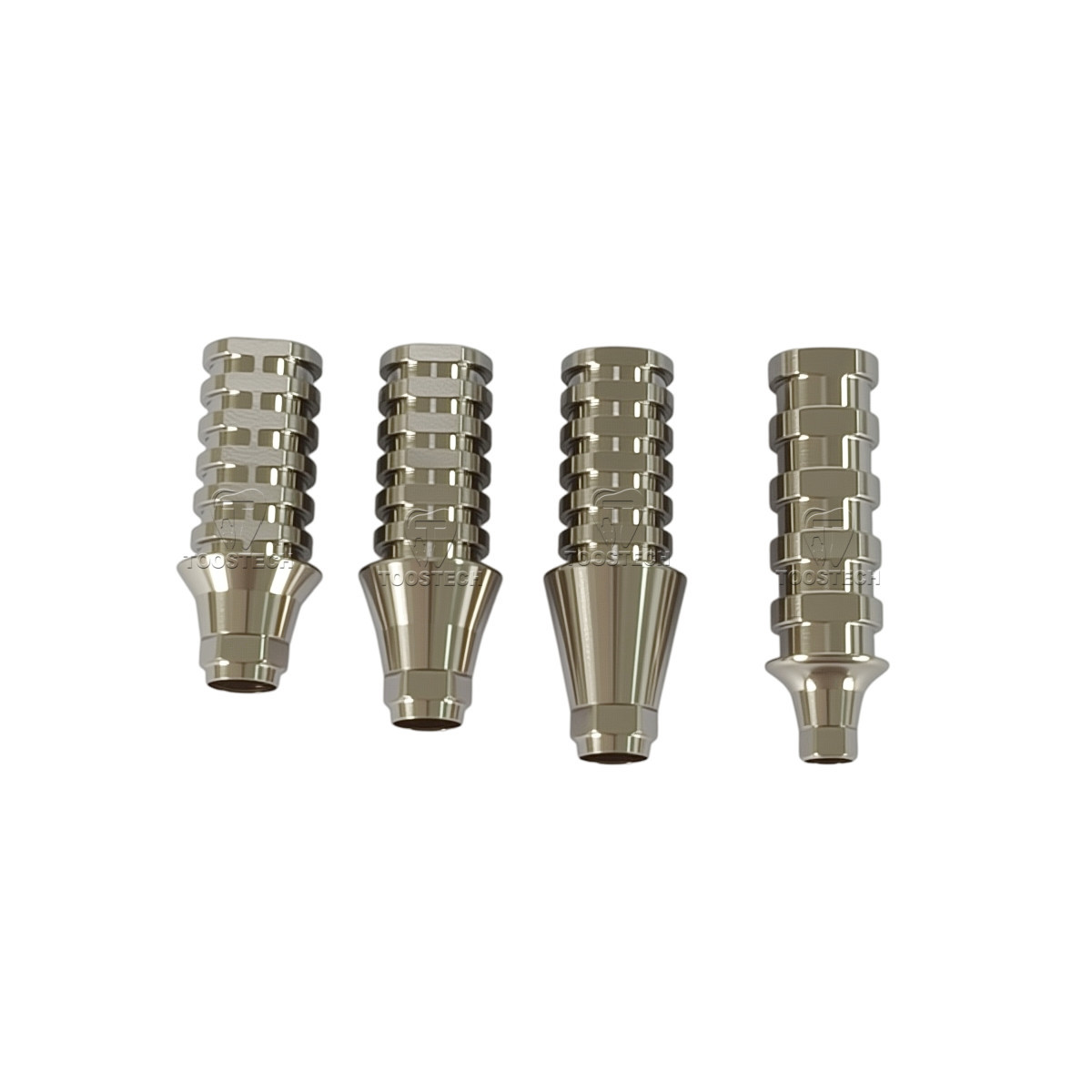 6pcs Titanium Temporary abutment compatible DIO UF platform Regular Mini GH1/2/3