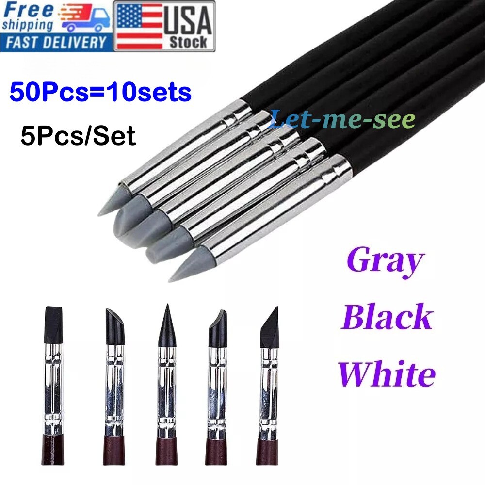 Dental Composite Silicone Brush Pen Resin Veneer Cement Porcelain Pen*10 set