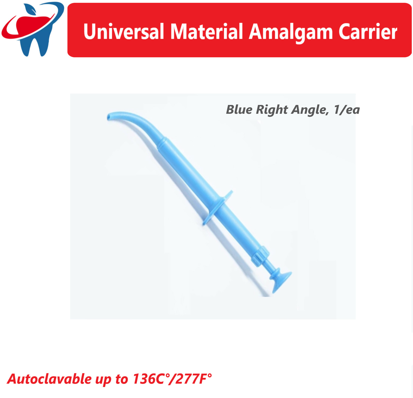 Dental Universal Material Amalgam Carrier Right Angle, Straight, Righ Mini Angle